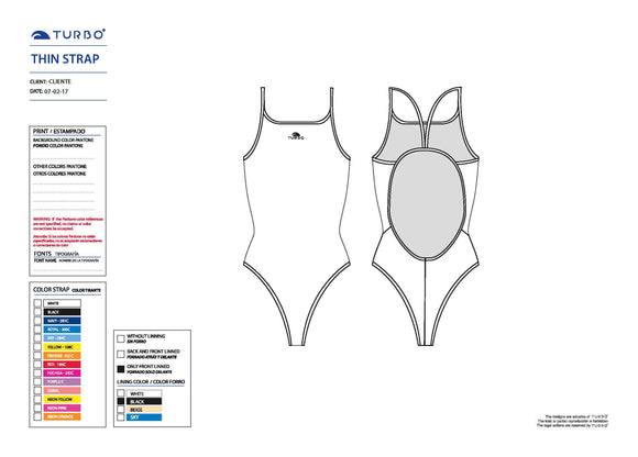 Women - Swim Suit - Thin Straps (High-Cut)
