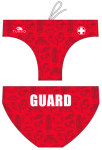 Men Swimming Trunks - Guard (Red)