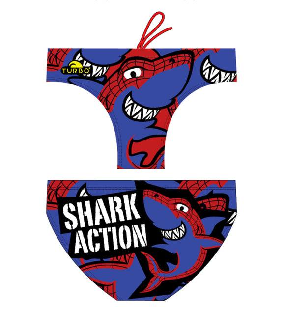 Boys Swimming Trunks - Shark Action (Print)
