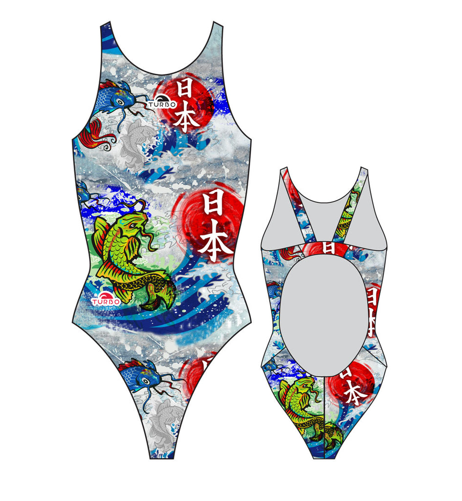 Girls Swim Suit Wide Straps JAPAN WALL 2016 (Royal) Turbo Swim Asia — free download