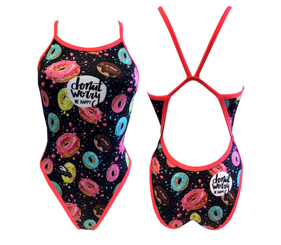 Women Swim Suit - Revolution Thin Straps - Teen Donut (Navy)