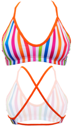 Women Swim Suit - Bikini - Hamptons (Orange) - Top Only