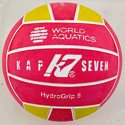 WP Ball - Kap7 World Aquatics Signature Ball - HydroGrip 5 Men (Pink & Yellow)