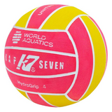 WP Ball - Kap7 - World Aquatics Signature Ball - HydroGrip 4 - Women / Youth (Pink & Yellow)