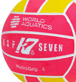 WP Ball - Kap7 - World Aquatics Signature Ball - HydroGrip 4 - Women / Youth (Pink & Yellow)