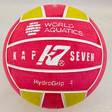 WP Ball - Kap7 - World Aquatics Signature Ball - HydroGrip 4 - Women / Youth (Pink & Yellow)