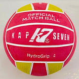 WP Ball - Kap7 - World Aquatics Signature Ball - HydroGrip 4 - Women / Youth (Pink & Yellow)