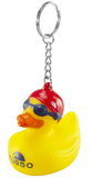 Key Chain - Turbo Rubber Ducky (White/Yellow)