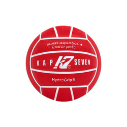 WP Ball - Kap7 - Swiss Aquatics Ball - HydroGrip 5 Men (Red & White)