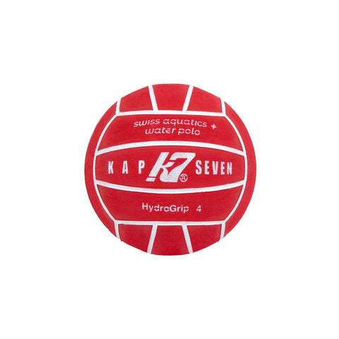 WP Ball - Kap7 - Swiss Aquatics Ball - HydroGrip 4 - Women / Youth (Red & White)