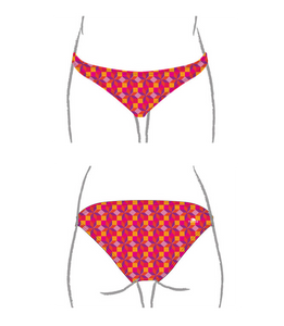 Women Swim Suit - Bikini - Rombus (Print) - Bottom Only