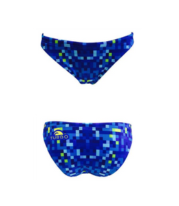 Women Swim Suit - Bikini - Pixel (Royal) - Bottom Only