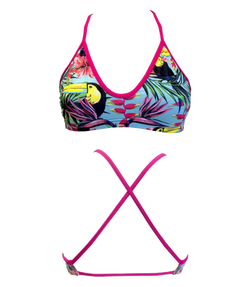 Women Swim Suit - Bikini - Tucan Garden 2016 (Print) - Top Only