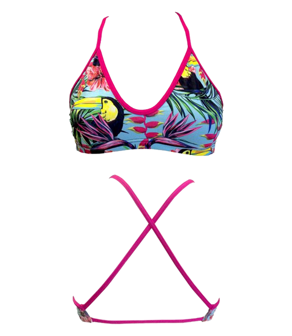 Women Swim Suit - Bikini - Tucan Garden 2016 (Print) - Top Only