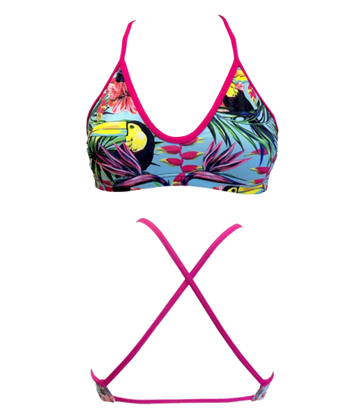 Women Swim Suit - Bikini - Tucan Garden 2016 (Print) - Top Only