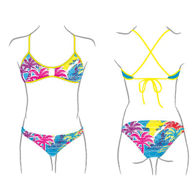 Women Swim Suit - Bikini - Surfing (Print) - Top & Bottom