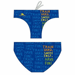 Boys Swimming Trunks - Train Hard (Royal)