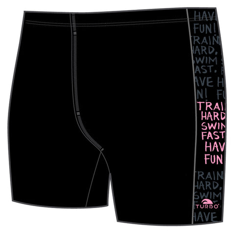 Boys Jammer Band-Print - Train Hard (Black)