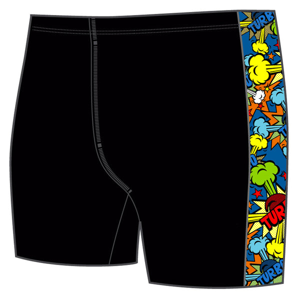 Boys Jammer Band-Print - Pop Turbo (Black)