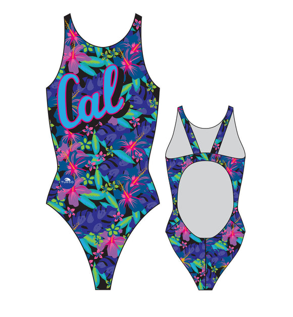 Women Swim Suit - Wide Straps - Cal (Navy)