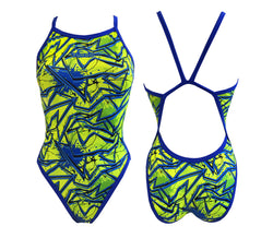 Women Swim Suit - Revolution Thin Straps - Shout (Yellow)