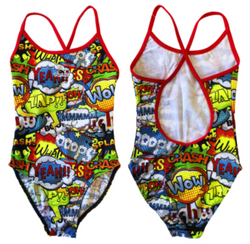 Girls Swim Suit - Happy Kids - Wow! (Yellow)