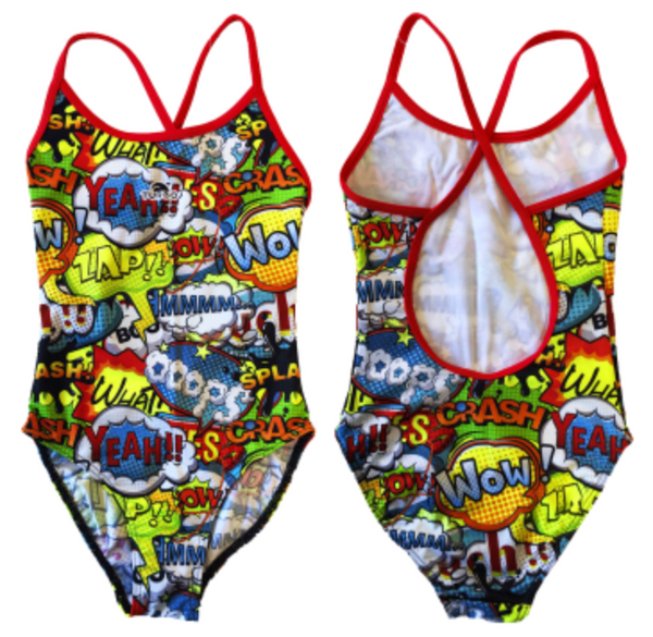 Girls Swim Suit - Happy Kids - Wow! (Yellow)