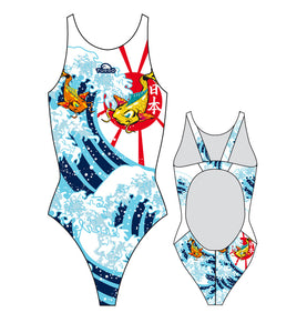 Women Swim Suit - Wide Straps - Japan Carp (Print)