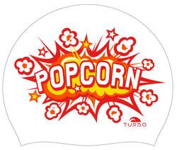 Swimming Cap - Suede Silicone Adult - Popcorn (White)