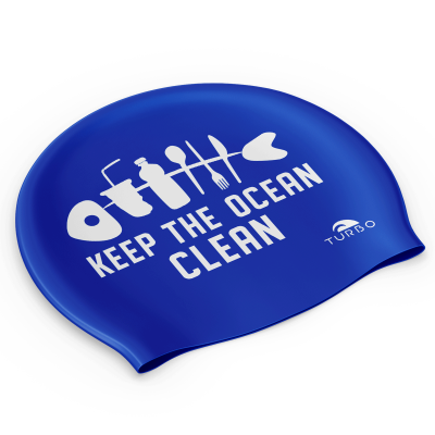 Swimming Cap - Suede Silicone Adult - Clean Ocean (Royal)